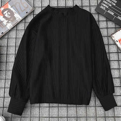 Loose Harajuku Slim Pull Femme Sweaters Black Yellow Sweater Women Autumn Winter Crewneck Jumper Solid Color Pullover
Loose Harajuku Slim Pull Femme Sweaters Black Yellow Sweater Women Autumn Winter Crewneck Jumper Solid Color Pullover