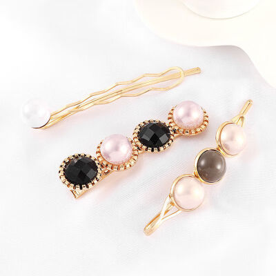3pcs KoreaWomen Metal Hairpins Imitation Pearl Colorful Beads Hair Clips Irregular Geometric Hair Styling Accessories
3pcs KoreaWomen Metal Hairpins Imitation Pearl Colorful Beads Hair Clips Irregular Geometric Hair Styling Accessories