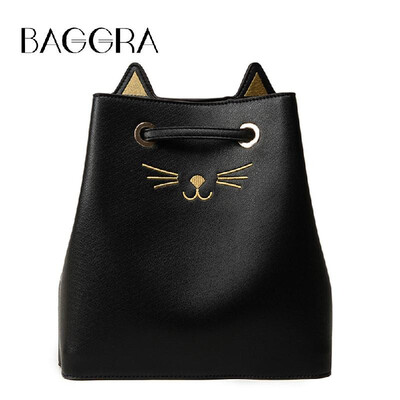 Fashion Women Large Capacity PU Shoulder Bag Cute Cat Pattern Handbag Messenger Crossbody Tote Bucket Bag BlackSilver
Fashion Women Large Capacity PU Shoulder Bag Cute Cat Pattern Handbag Messenger Crossbody Tote Bucket Bag BlackSilver
