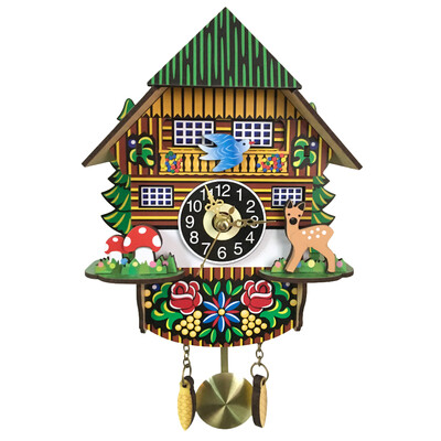 Wooden Cuckoo Wall Clock Swinging Pendulum Traditional Wood Hanging Crafts Decoration for Home Restaurant Living Room
Wooden Cuckoo Wall Clock Swinging Pendulum Traditional Wood Hanging Crafts Decoration for Home Restaurant Living Room