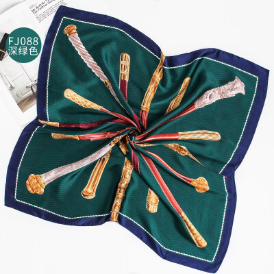 Spring&summer new womens decoration European&American simulation silk scarves printed small square scarf FJ088
Spring&summer new womens decoration European&American simulation silk scarves printed small square scarf FJ088