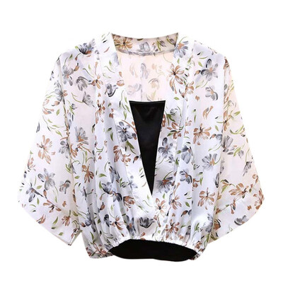 Women Summer V-Neck Fresh Blouse Office Lady Female Floral Chiffon shirt Sling Two-Piece Set shirt set
Women Summer V-Neck Fresh Blouse Office Lady Female Floral Chiffon shirt Sling Two-Piece Set shirt set