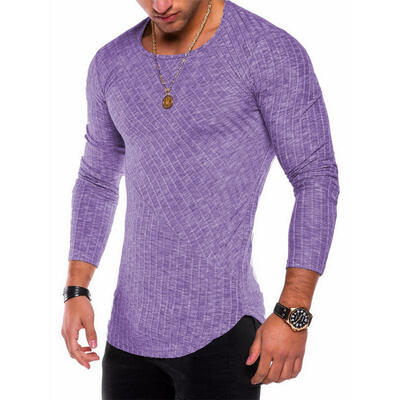 2018 New Pit Strip Solid Color Stitching Arc Hem Bottoming Shirt Long Sleeve Round Neck Mens T-Shirt
2018 New Pit Strip Solid Color Stitching Arc Hem Bottoming Shirt Long Sleeve Round Neck Mens T-Shirt