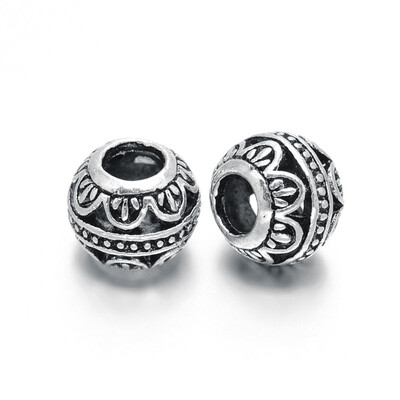 Tibetan Style Zinc Alloy Rondelle European Large Hole Beads Lead Free & Nickel Free Antique Silver 11x9mm Hole 45mm
Tibetan Style Zinc Alloy Rondelle European Large Hole Beads Lead Free & Nickel Free Antique Silver 11x9mm Hole 45mm