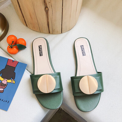 Slippers cute ins2019 summer new word sequined bow flat sandals Korean version of Joker beach shoes
Slippers cute ins2019 summer new word sequined bow flat sandals Korean version of Joker beach shoes