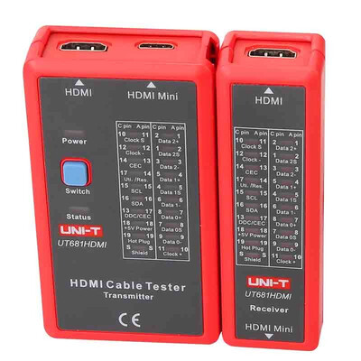 UNI-T UT681L UT681C UT681HDMI Cable Tester Network Cable Tracker Meter Telephone BNC HDMI MINI-HDMI HD RJ45 RJ11 Line Detector
UNI-T UT681L UT681C UT681HDMI Cable Tester Network Cable Tracker Meter Telephone BNC HDMI MINI-HDMI HD RJ45 RJ11 Line Detector