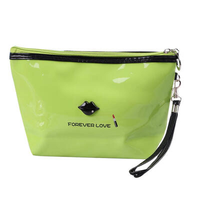 Women Makeup Handbag Lady PU Lips Cosmetic Organizer Storage Beauty Bags