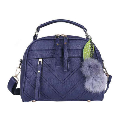 Solid Color Pompom Leaf Pendant Faux Leather Women Tote Crossbody Shoulder Bag
Solid Color Pompom Leaf Pendant Faux Leather Women Tote Crossbody Shoulder Bag