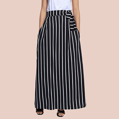 Roseonmyhand Women Casual Striped Ankle-length Chiffon Empire Lace-Up Vintage Long Skirt
Roseonmyhand Women Casual Striped Ankle-length Chiffon Empire Lace-Up Vintage Long Skirt