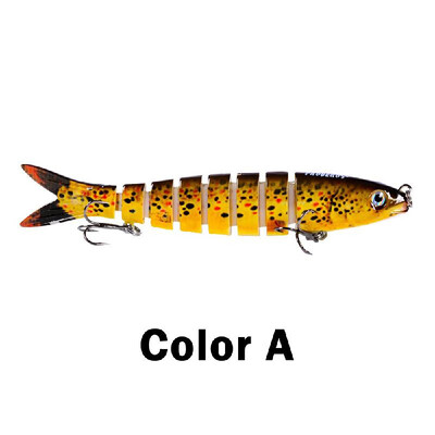 1328cm 19g Fishing Lure Hard Bait 8 Segments Swimbait Crankbait Artificial Fishing Lure Bait with Treble Hooks
1328cm 19g Fishing Lure Hard Bait 8 Segments Swimbait Crankbait Artificial Fishing Lure Bait with Treble Hooks