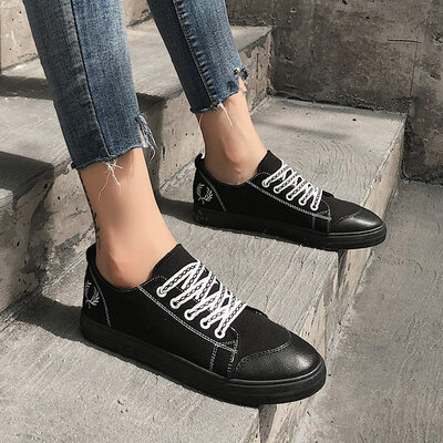 Hong Kong wind&autumn canvas shoes womens all-in-one small white shoes students skate shoes Korean summer cloth shoes
Hong Kong wind&autumn canvas shoes womens all-in-one small white shoes students skate shoes Korean summer cloth shoes