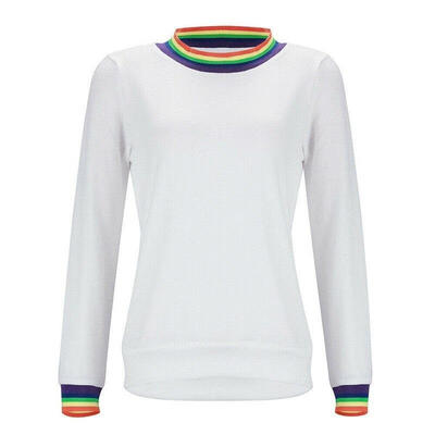 2019 Autumn Winter Women Long Sleeve O Neck T Shirt Tops Casual Patchwork Rainbow Printed Crew Neck Fashion Tee New
2019 Autumn Winter Women Long Sleeve O Neck T Shirt Tops Casual Patchwork Rainbow Printed Crew Neck Fashion Tee New