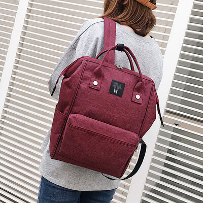 Ins super fire campus fashion trend versatile backpack Harajuku ulzzang new student bag Mummy bag