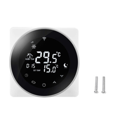 Smart Wifi Thermostat Gas Boiler Heating Thermostat Voice Control NTC Sensor Thermostat Negative LCD Touch Screen
Smart Wifi Thermostat Gas Boiler Heating Thermostat Voice Control NTC Sensor Thermostat Negative LCD Touch Screen