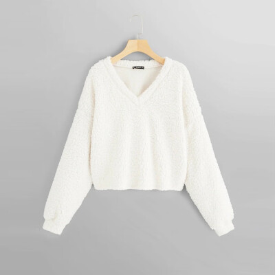 Tailored Fashion Women Casual Loose Long Sleeve Solid Color V-Neck Sweatshirt Tops
Tailored Fashion Women Casual Loose Long Sleeve Solid Color V-Neck Sweatshirt Tops