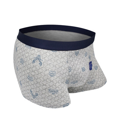 Mens new modal flower yarn printing simple business comfortable breathable four-corner briefs ONME
Mens new modal flower yarn printing simple business comfortable breathable four-corner briefs ONME