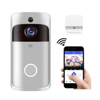 Smart Home WiFi Doorbell 720P HD Security Camera with Two-Way Audio PIR Motion Detection IR Night Vision 160-Degree Wide Angle Len
Smart Home WiFi Doorbell 720P HD Security Camera with Two-Way Audio PIR Motion Detection IR Night Vision 160-Degree Wide Angle Len