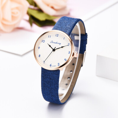 RM Sleek Minimalist Shell Print Monochrome Watch Leather With Strap Ladies Watch