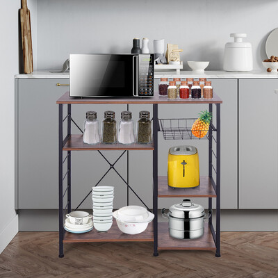 Gobestart Vintage Kitchen Bakers Rack Microwave Oven Stand Metal Frame Storage Shelf
Gobestart Vintage Kitchen Bakers Rack Microwave Oven Stand Metal Frame Storage Shelf