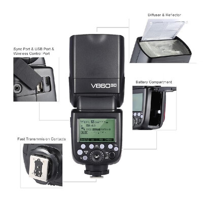 Godox V860II-C E-TTL 18000S HSS Master Slave GN60 Speedlite Flash Built-in 24G Wireless X System with 2000mAh Rechargeable Li-io
Godox V860II-C E-TTL 18000S HSS Master Slave GN60 Speedlite Flash Built-in 24G Wireless X System with 2000mAh Rechargeable Li-io