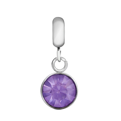 316 Stainless Steel European Dangle Beads with Rhinestone Large Hole Pendants Flat Round Stainless Steel Color Tanzanite
316 Stainless Steel European Dangle Beads with Rhinestone Large Hole Pendants Flat Round Stainless Steel Color Tanzanite
