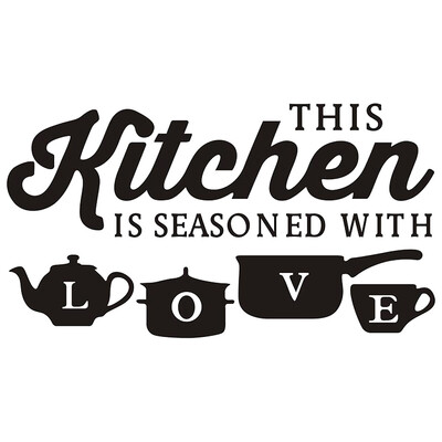 Creative KITCHEN Wall Sticker Vinyl Removable Decal Art Mural Kitchen Decor
