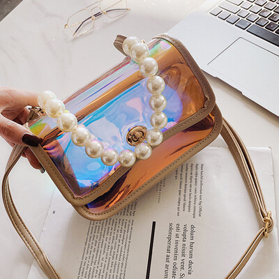 Tailored Woman Trendy Jelly Polarized Light Shoulder Bags Ladies Pearl Chain Hand Bags
Tailored Woman Trendy Jelly Polarized Light Shoulder Bags Ladies Pearl Chain Hand Bags
