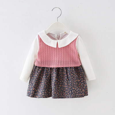 Autumn Girl Dresses 18M-4Y Casual Flower Print Long Sleeve Fake 2Pcs Baby Girls Pageant Dress Kids Princess Dresses 2Colors
Autumn Girl Dresses 18M-4Y Casual Flower Print Long Sleeve Fake 2Pcs Baby Girls Pageant Dress Kids Princess Dresses 2Colors