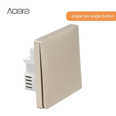 Aqara QBKG03LM Wall Switch Intelligent Home Switching Remote Control Home Kit single fire double button - Golden&Silvery
Aqara QBKG03LM Wall Switch Intelligent Home Switching Remote Control Home Kit single fire double button - Golden&Silvery