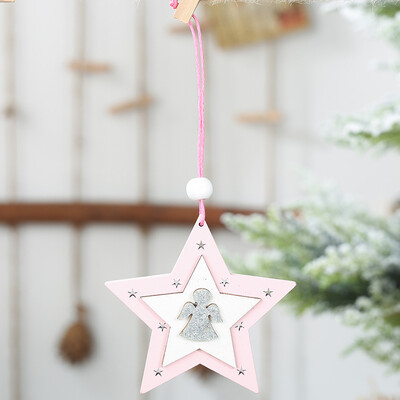 1Pcs New Christmas Decoration Pink Angle Elk Wooden Star Hanging Pendant Creative Christmas Tree Ornaments Hanging Gifts
1Pcs New Christmas Decoration Pink Angle Elk Wooden Star Hanging Pendant Creative Christmas Tree Ornaments Hanging Gifts