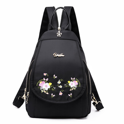 Chest bag casual Oxford canvas mini backpack embroidered flower shoulder bag women Joker ethnic bag
Chest bag casual Oxford canvas mini backpack embroidered flower shoulder bag women Joker ethnic bag
