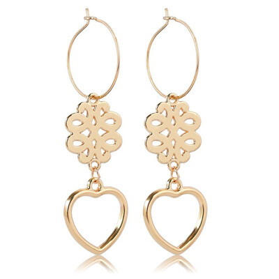 Women Gold Hallow Heart An Star Drop Earrings Fashion Gift For Lover Beach Earrings Female Women Handmade Wedding Jewelry
Women Gold Hallow Heart An Star Drop Earrings Fashion Gift For Lover Beach Earrings Female Women Handmade Wedding Jewelry
