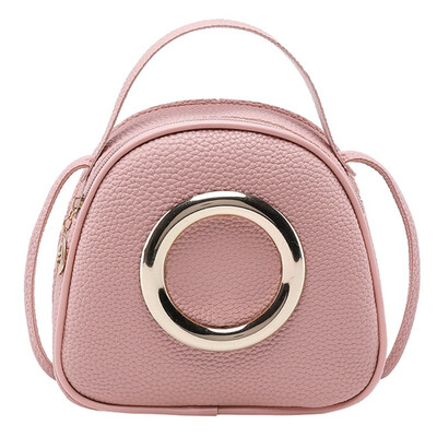 Women Handbags Quality PU Small Shoulder Bags Candy Color Women Sweet Crossbody Bags Metal Ring Decorate Portable Handbags 2019
Women Handbags Quality PU Small Shoulder Bags Candy Color Women Sweet Crossbody Bags Metal Ring Decorate Portable Handbags 2019