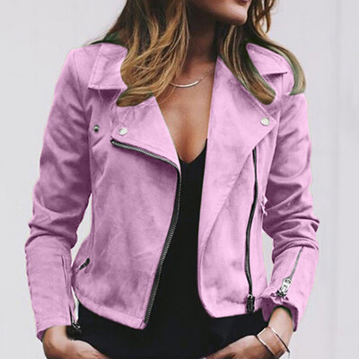 Women Fashion Leather Jacket Coats Zip Up Biker Flight Casual Tops Coat Outwear
Women Fashion Leather Jacket Coats Zip Up Biker Flight Casual Tops Coat Outwear