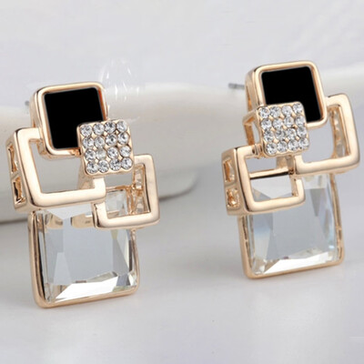 Fashion Vintage Long Square Crystal Earring Big Geometric Stud Earrings For Women Jewelry Girl Gifts
Fashion Vintage Long Square Crystal Earring Big Geometric Stud Earrings For Women Jewelry Girl Gifts