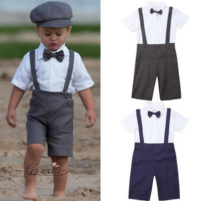Baby Boy Gentleman Outfits short Sleeve Shirt Bermuda Short Bib Pants Newborn Kids Overalls Clothing 2PcsSet
Baby Boy Gentleman Outfits short Sleeve Shirt Bermuda Short Bib Pants Newborn Kids Overalls Clothing 2PcsSet