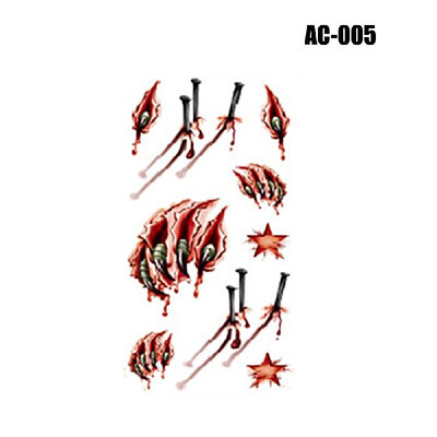Temporary Tattoos Stickers Horror False Wound Scar Sticker for Hallo-ween Masquerade Prank Makeup Decorations Props
Temporary Tattoos Stickers Horror False Wound Scar Sticker for Hallo-ween Masquerade Prank Makeup Decorations Props