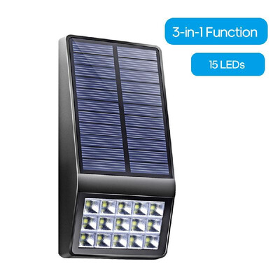 15 LEDs Solar Wall Light Human Body Induction Wall Lamp IP65 Water-resistant Security Outdoor Lighting for Patio Pathway Garden Co
15 LEDs Solar Wall Light Human Body Induction Wall Lamp IP65 Water-resistant Security Outdoor Lighting for Patio Pathway Garden Co