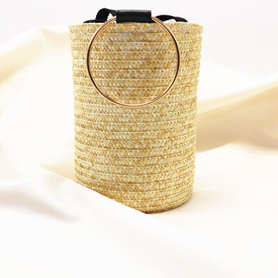 2017 Fashion Shoulder Day&South Korea straw bag handbag Messenger bag