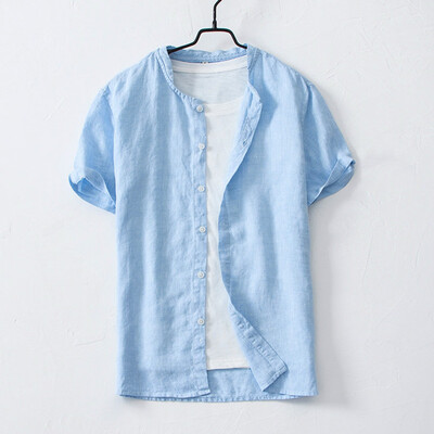 Tailored Summer Mens Cool Thin Breathable Solid Color Button Cotton Shirt Short Sleeve
Tailored Summer Mens Cool Thin Breathable Solid Color Button Cotton Shirt Short Sleeve