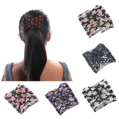 Beautiful Women Butterfly Hair Clip Comb Chic Easy Bead Double Accessories For Good Life
Beautiful Women Butterfly Hair Clip Comb Chic Easy Bead Double Accessories For Good Life
