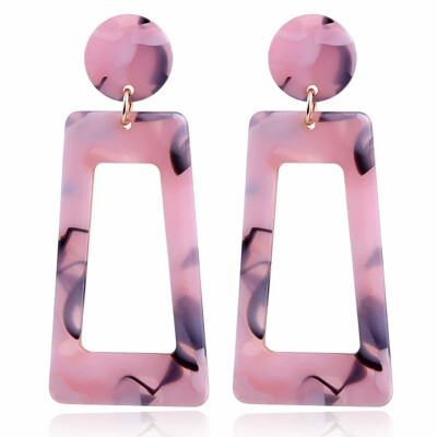 T shape Geometric Dangle Drop Hook Ear Stud Earrings