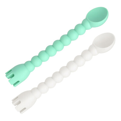 Toponeto Cute Silicone Baby Spoon Fork 2-In-1 Self-Feeding Baby Spoon Tools Kitchen 2Pcs
Toponeto Cute Silicone Baby Spoon Fork 2-In-1 Self-Feeding Baby Spoon Tools Kitchen 2Pcs