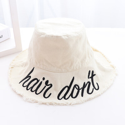 The new Korean version of cowboy ladies summer letters embroidered burrs outdoor pot Hat fisherman Hat Sun Hat
The new Korean version of cowboy ladies summer letters embroidered burrs outdoor pot Hat fisherman Hat Sun Hat