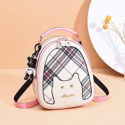New cute cat decorative check small round bag shoulder bag student Korean version ins wind children fun shoulder bag
New cute cat decorative check small round bag shoulder bag student Korean version ins wind children fun shoulder bag
