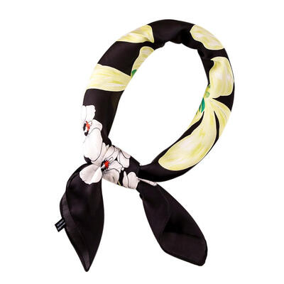 Fashion Women Foulard Shawl Floral Print Square Scarf Neck Hair Tie Band