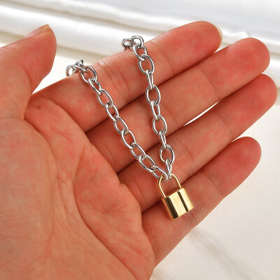 Stainless Steel Silver Gold Color PadLock Pendant Necklace Leather Rope Chain Necklace Friendship Gifts Men Women Jewelry
Stainless Steel Silver Gold Color PadLock Pendant Necklace Leather Rope Chain Necklace Friendship Gifts Men Women Jewelry