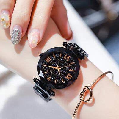 Luxury Diamond Starry Sky Watch Crystal Rhinestone Magnet Mesh Band Quartz Wristwatch Ladies Fashion Elegant Watches
Luxury Diamond Starry Sky Watch Crystal Rhinestone Magnet Mesh Band Quartz Wristwatch Ladies Fashion Elegant Watches