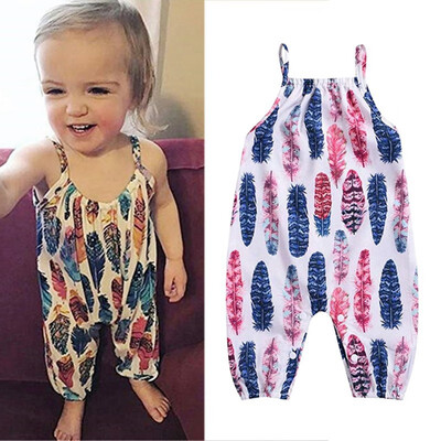 Baby Girls Boys Rompers Girl Jumpsuit Cottons Suspender Sleeveless Feather Printed Onesie Baby Infant Toddler Clothes Outfits
Baby Girls Boys Rompers Girl Jumpsuit Cottons Suspender Sleeveless Feather Printed Onesie Baby Infant Toddler Clothes Outfits