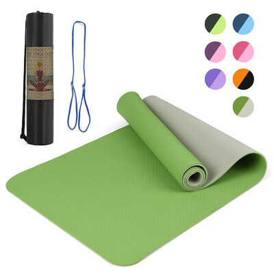 72x24IN Non-slip Yoga Mat TPE Eco Friendly Fitness Pilates Gymnastics Mat Gift Carrying Strap&Storage Bag
72x24IN Non-slip Yoga Mat TPE Eco Friendly Fitness Pilates Gymnastics Mat Gift Carrying Strap&Storage Bag